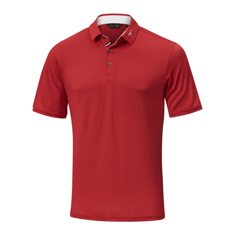 Mizuno Move Tech Quick Dry Polo Red