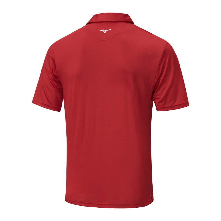 Mizuno Move Tech Quick Dry Polo Red