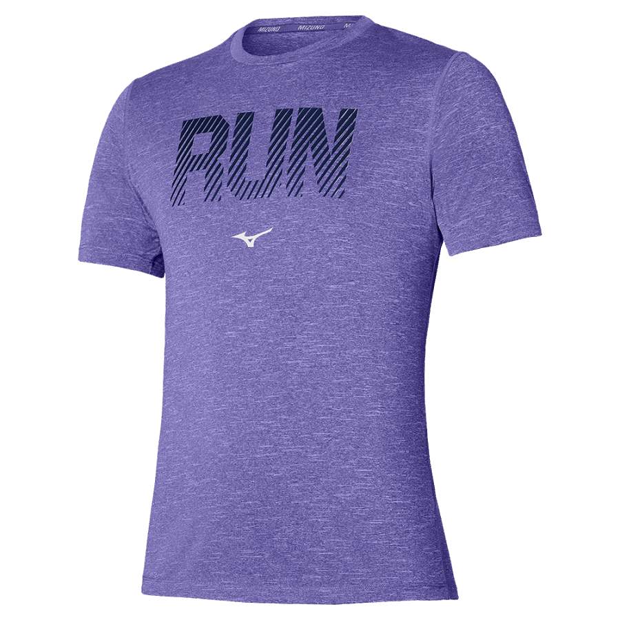 Mizuno Core Graphic RUN Tee Violet Blue