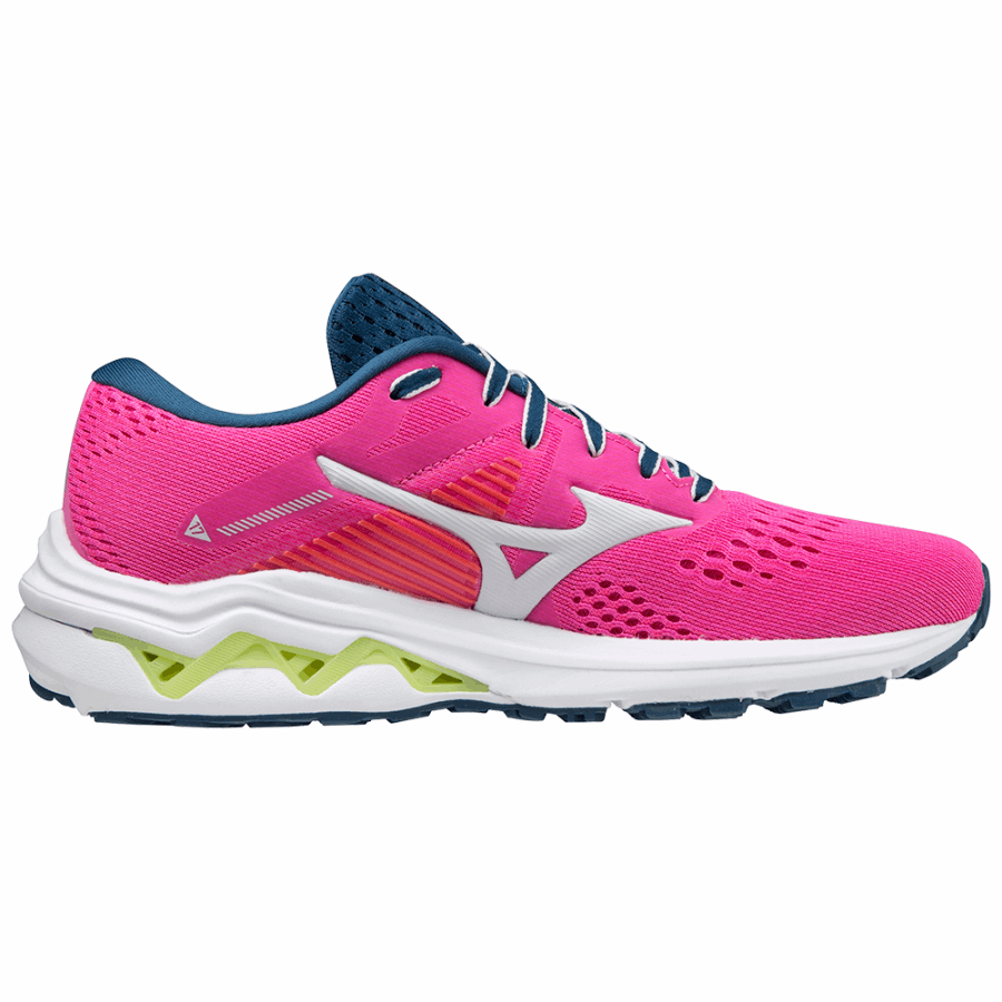 Mizuno Wave Inspire 17 Pink-Nimbus Cloud-Lime
