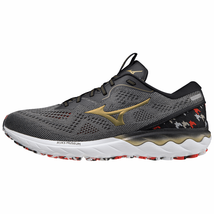 Mizuno Wave Skyrise 2 Frost Gray-Gold-Black
