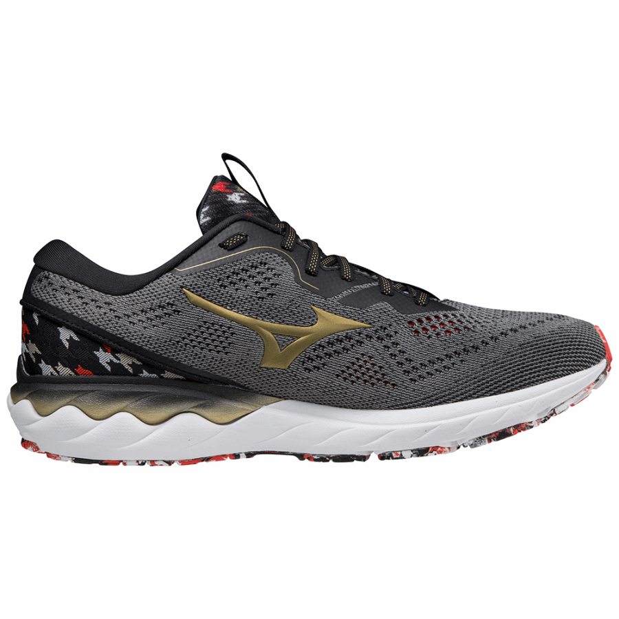 Mizuno Wave Skyrise 2 Frost Gray-Gold-Black