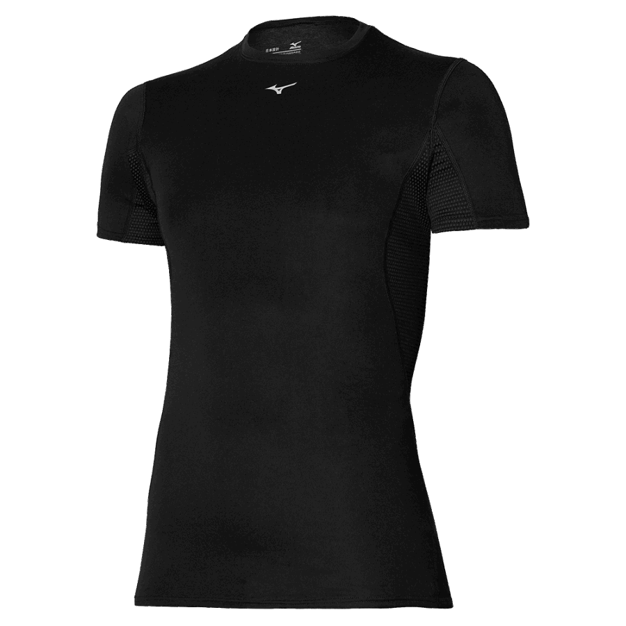 Mizuno Mid Weight-L Tee Black