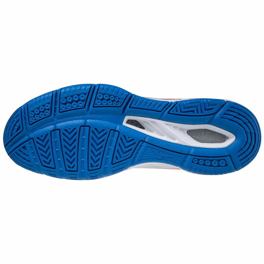 Mizuno Wave Supersonic 2 Mid White-Red-French Blue