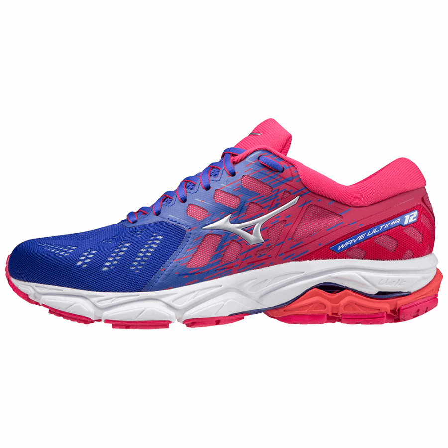 Mizuno Wave Ultima 12 Blue-Silver-RoseRed