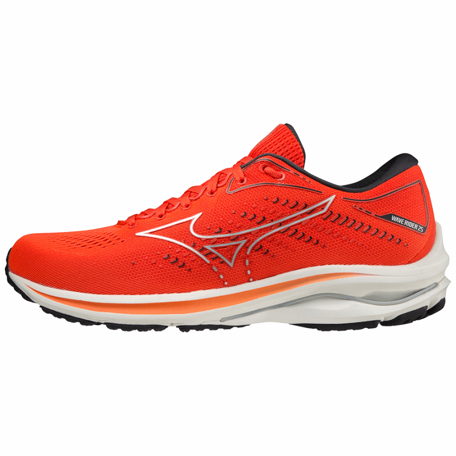 Mizuno Wave Rider 25 Tomato-Silver-Gray