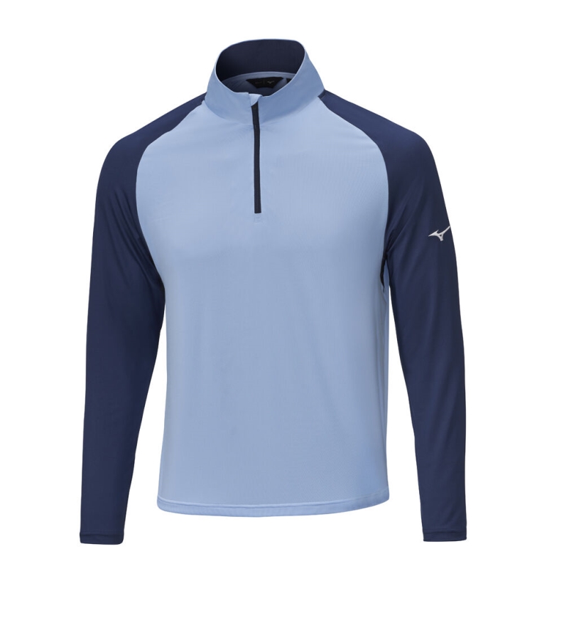 Mizuno Quick Dry Breeze 1/4 Zip Blue Bell