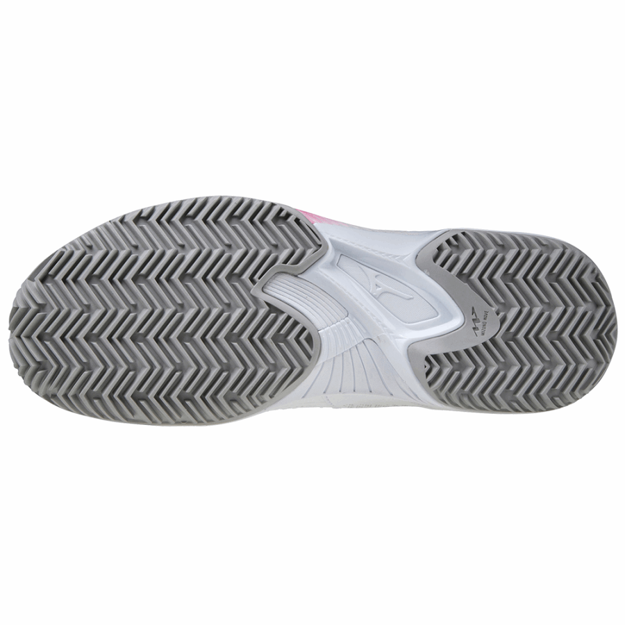 Mizuno Fashion Wave Exceed Tour4 CC White-Rose Red-Nimbus Cloud