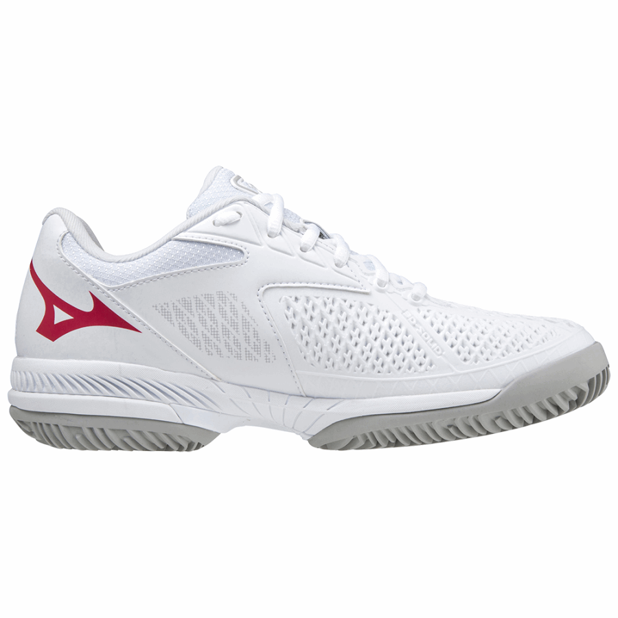 Mizuno Fashion Wave Exceed Tour4 CC White-Rose Red-Nimbus Cloud