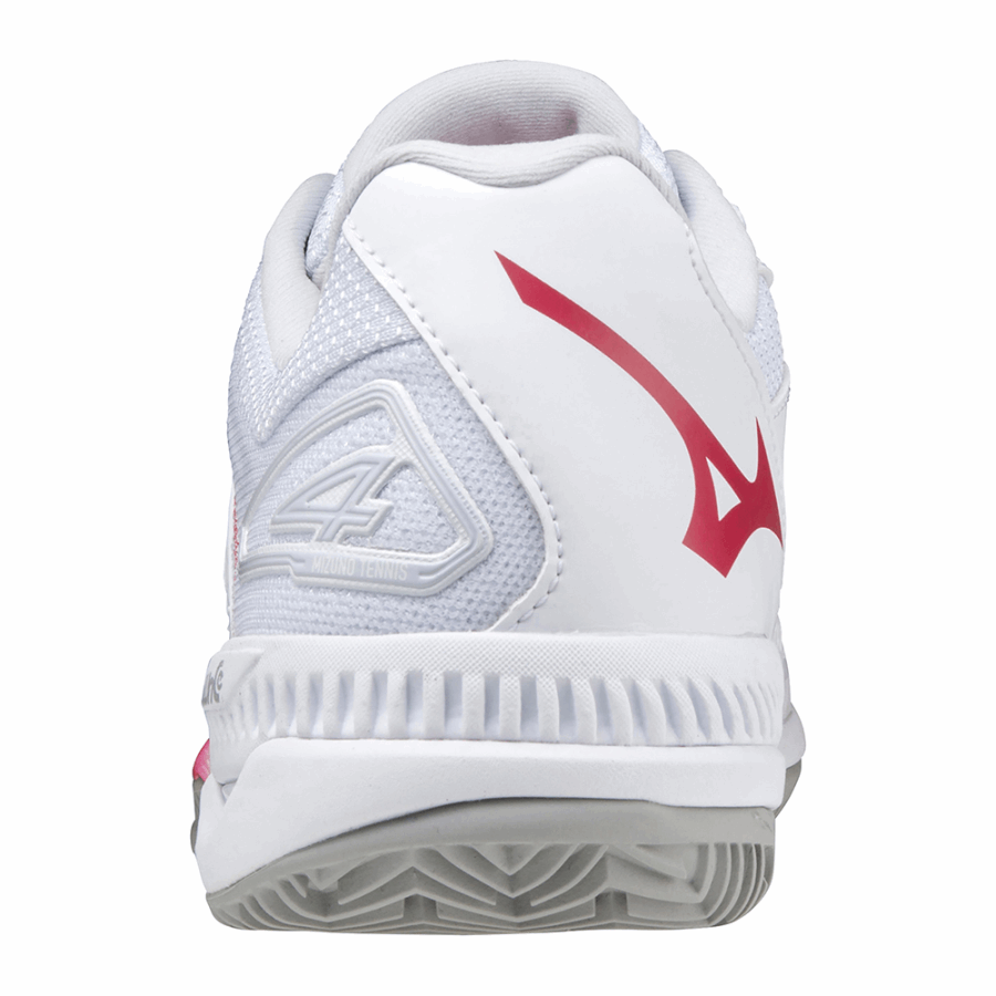 Mizuno Fashion Wave Exceed Tour4 CC White-Rose Red-Nimbus Cloud