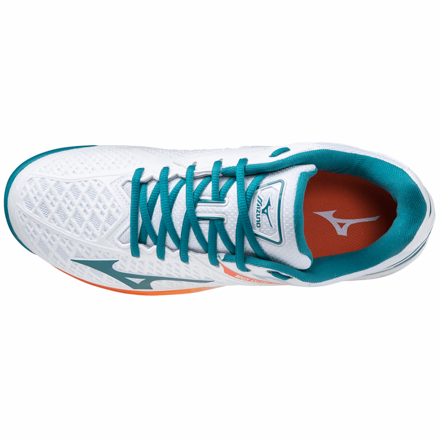 Mizuno Wave Exceed Tour4 CC White-Blue-Firecracker