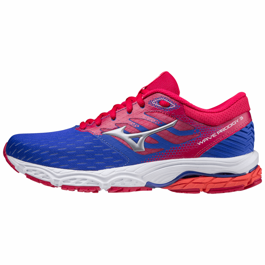 Mizuno Fashion Wave Prodigy 3 Blue-Silver-Rose Red