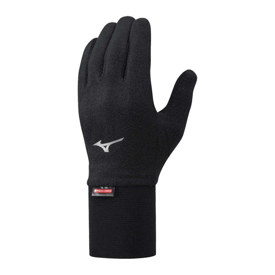 Mizuno Style BT Md Wgt Fleece Glv Black