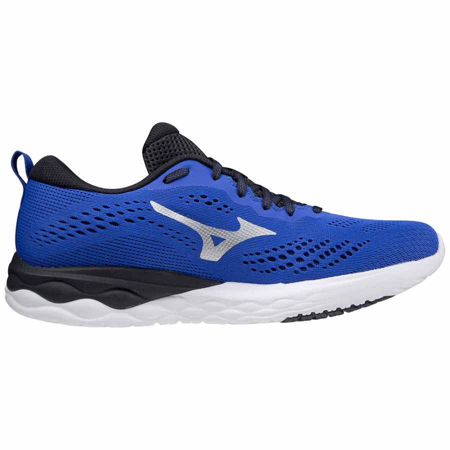 Mizuno Wave Revolt Blue-Silver-Obsidian