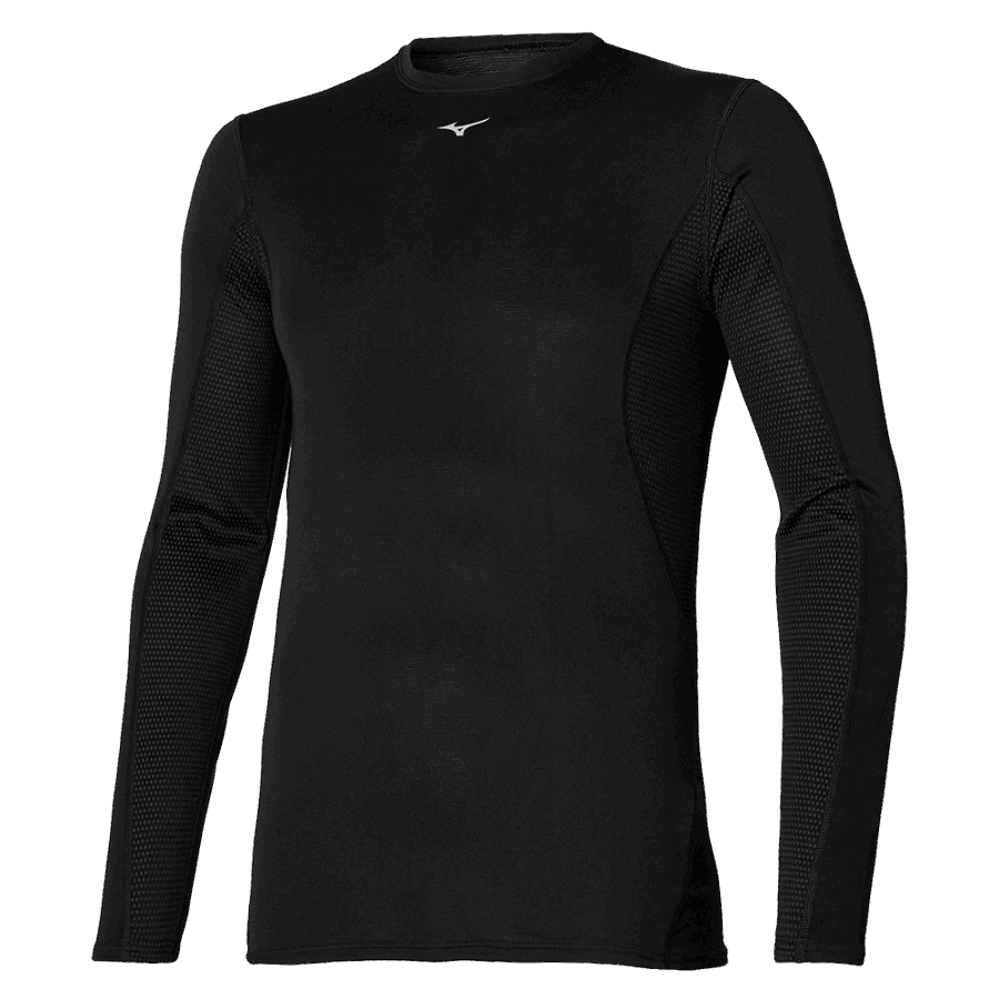 Mizuno Mid Weight-L Crew Black Style