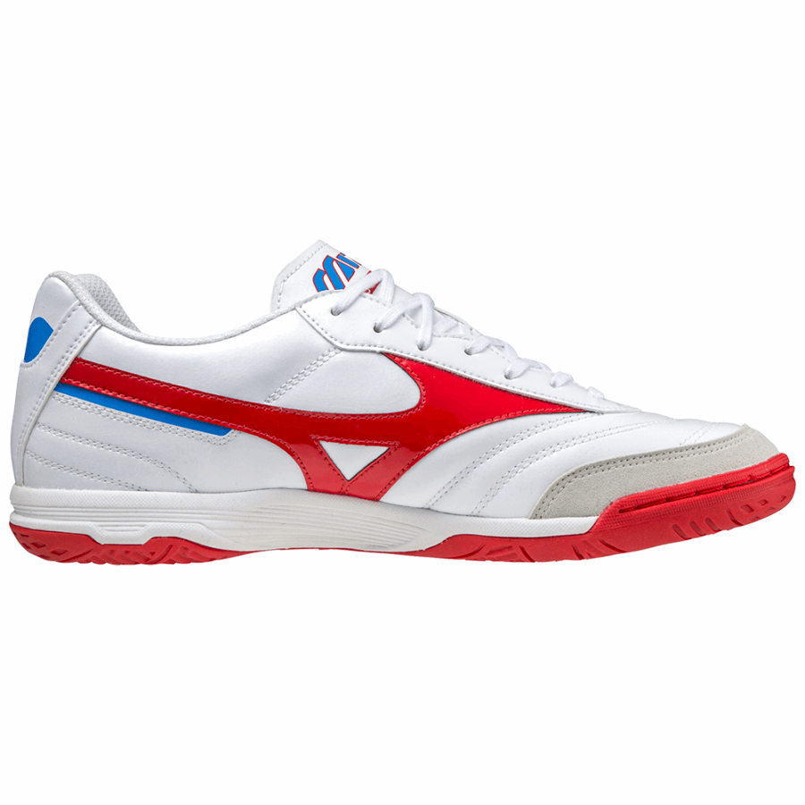 Mizuno Morelia Sala Classic IN White-High Risk Red