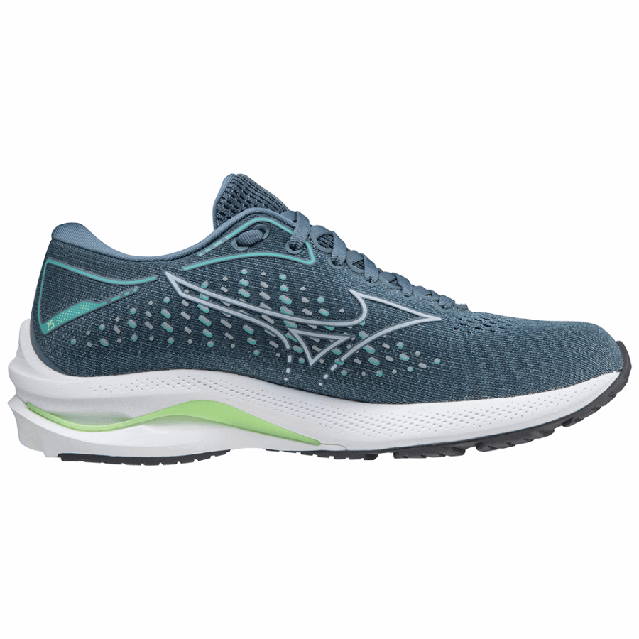 Mizuno Wave Rider 25 Quarry-Blue-Turquoise