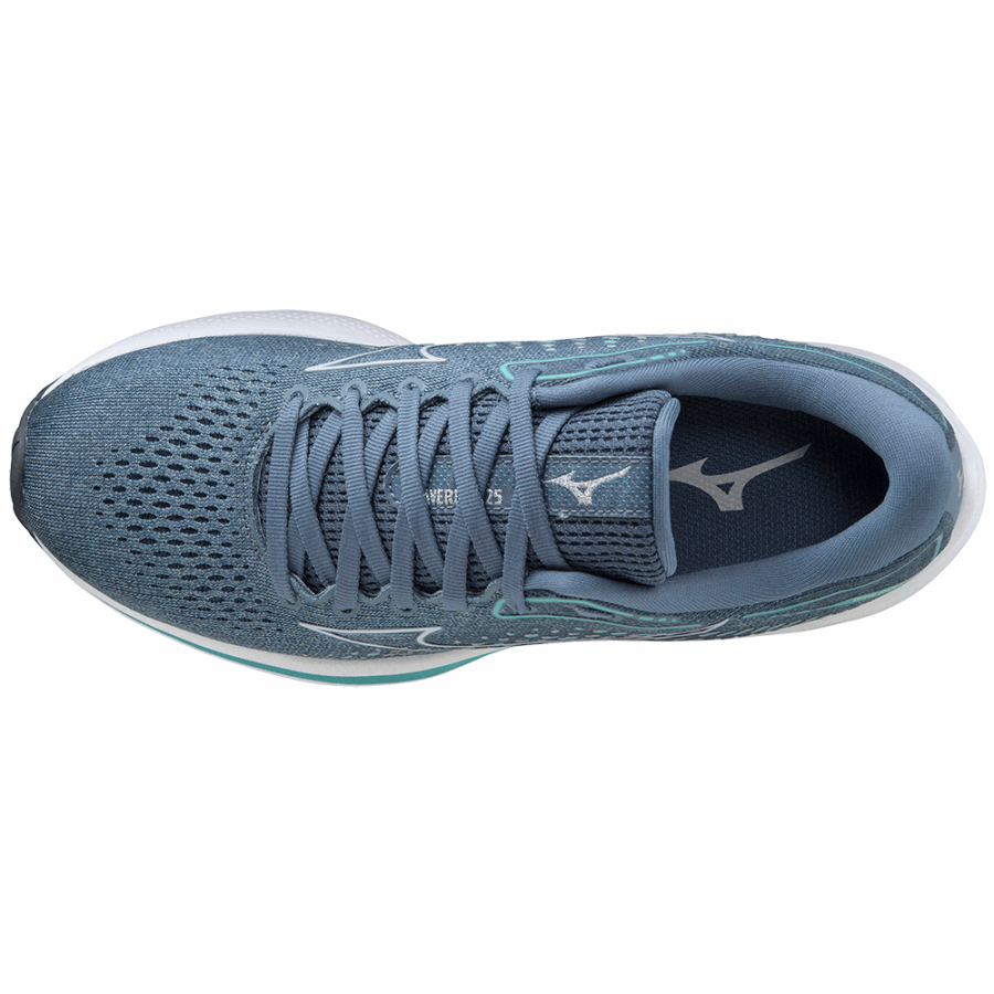 Mizuno Wave Rider 25 Quarry-Blue-Turquoise
