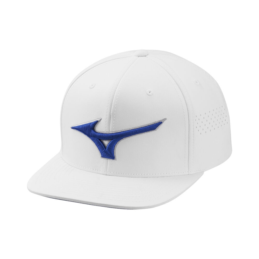 Mizuno Tour Flat Snapback White
