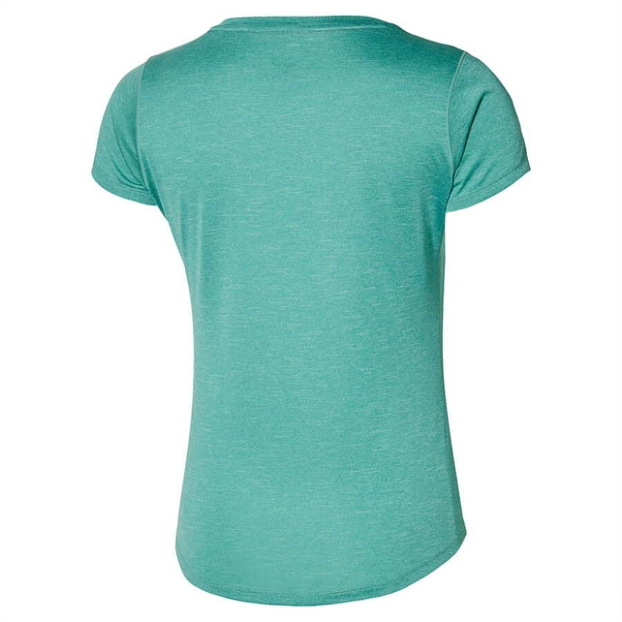 T-shirt Graphique Style Mizuno Core Rb Turquoise Poussiéreux