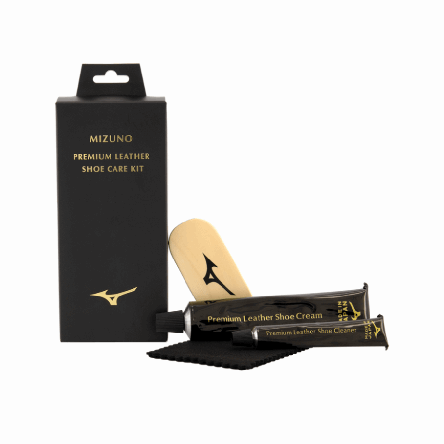 Kit D'entretien Pour Chaussures En Cuir Premium Noir Style Mizuno