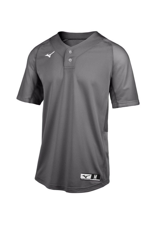 Maillot De Baseball Aerolite 2 Boutons Mizuno Charbon
