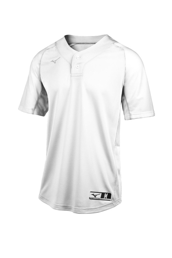 Maillot De Baseball Aerolite 2 Boutons Mizuno Blanc