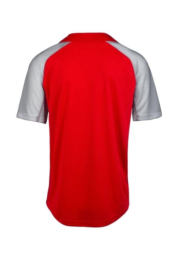 Maillot De Baseball Aerolite 2 Boutons Rouge-gris Mizuno