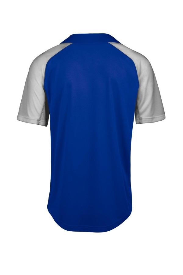 Maillot De Baseball Aerolite 2 Boutons Royal-grey Mizuno