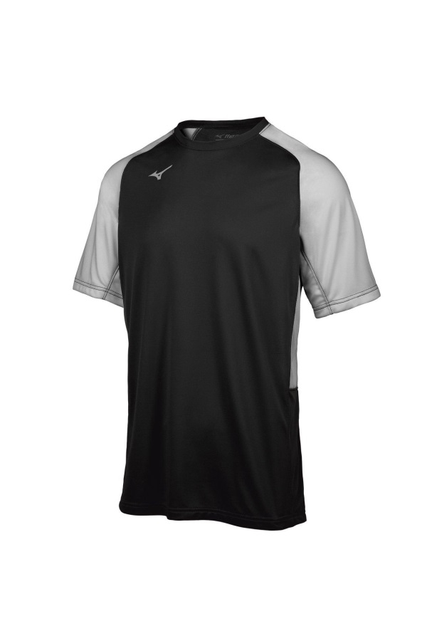 Maillot De Baseball Aerolite Crew Mizuno Noir-gris