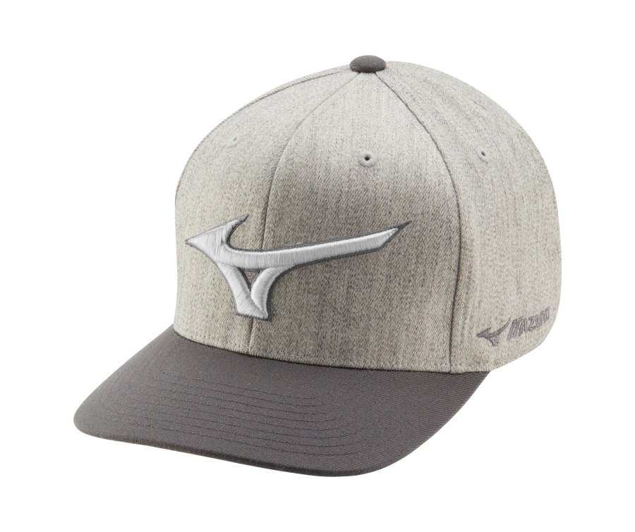 Casquette Snapback Diamant Gris Chiné Mizuno