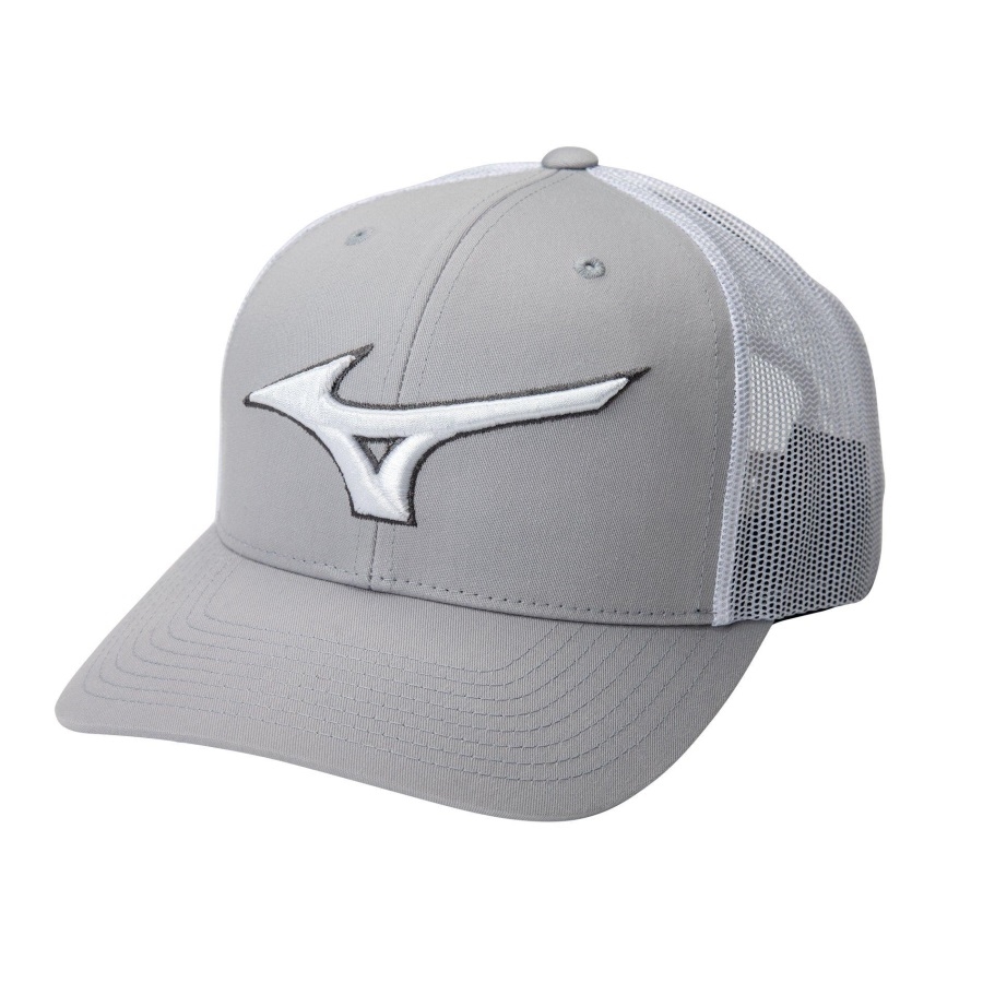 Casquette Trucker Diamant Mizuno Gris-blanc