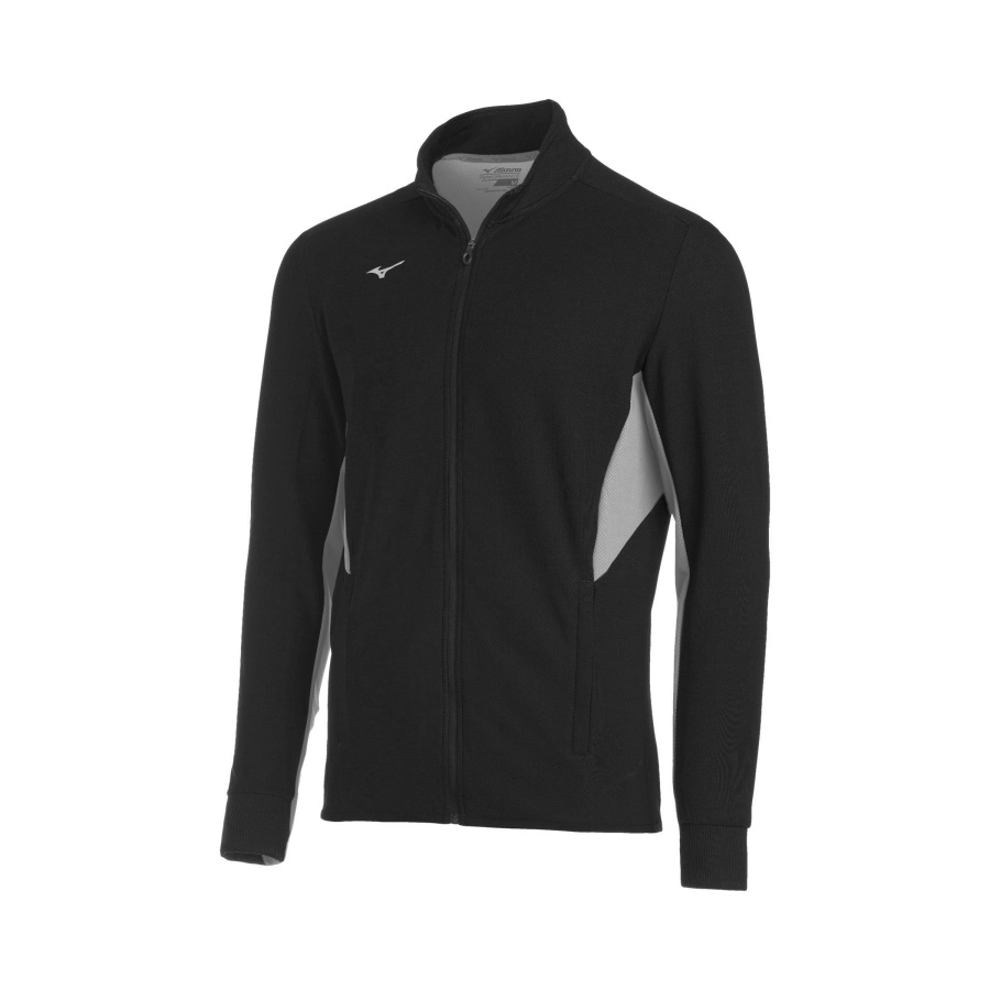Elite Training Jacket Mizuno Black-Grey