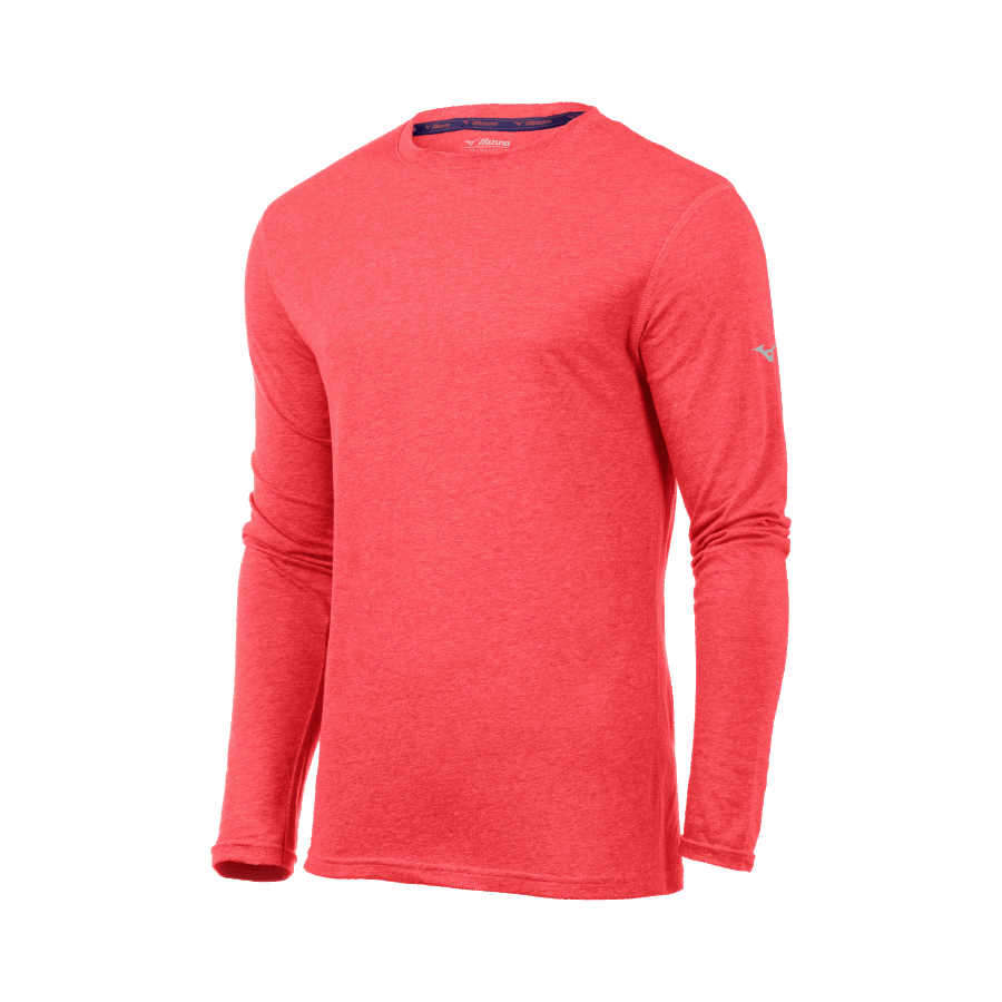 T-shirt De Course à Manches Longues Inspire Orange Flame Mizuno Pour Homme