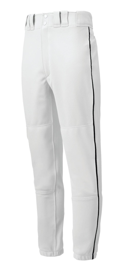 Pantalon De Baseball Passepoilé Homme Premier Mizuno Blanc-noir