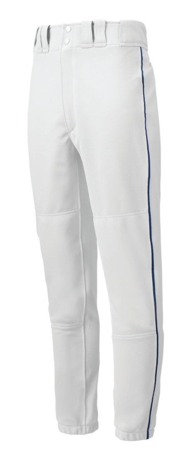 Pantalon De Baseball Passepoilé Homme Premier Blanc-marine Mizuno