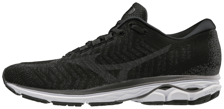Chaussure De Running Rider Waveknit 3 2e (large) Pour Homme Mizuno Noir-dark Shadow