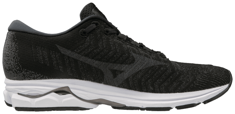 Chaussure De Running Rider Waveknit 3 2e (large) Pour Homme Mizuno Noir-dark Shadow