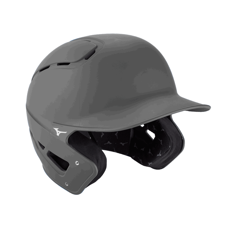 Mizuno B6 Casque De Frappeur De Baseball Pour Jeunes-couleur Unie Gris