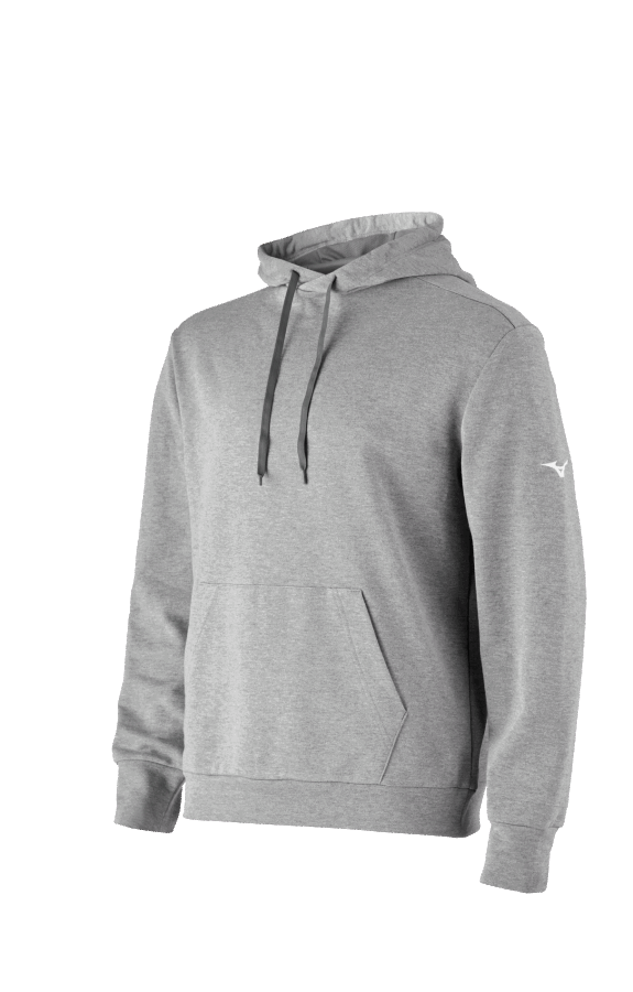 Mizuno Challenger Hoodie Heathered Grey