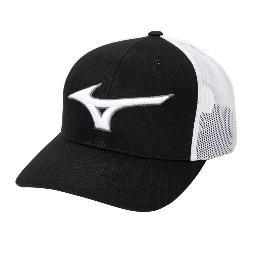 Casquette Mizuno Diamond Trucker Noir-blanc