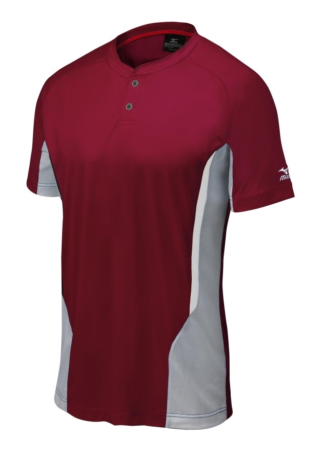 Maillot De Baseball Mizuno Elite 2-button Mizuno Cardinal-grey