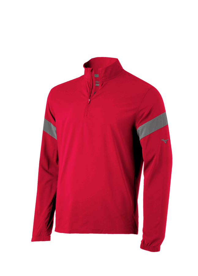 Mizuno Long Sleeve Hitting Jacket Mizuno Red-Shade