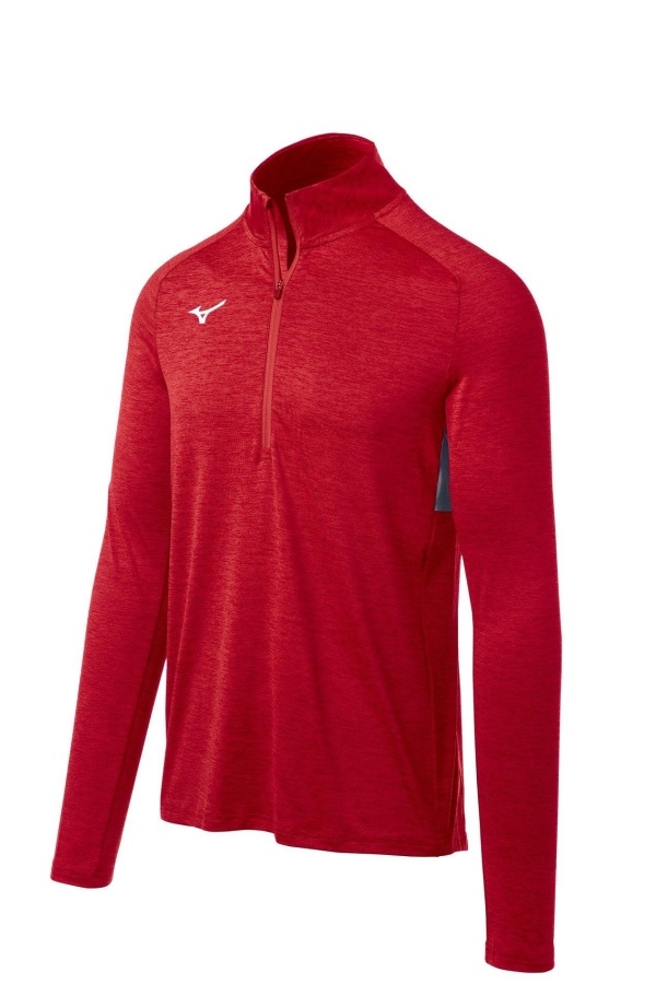 Mizuno Men's Mizuno Alpha 1/2 Zip Red