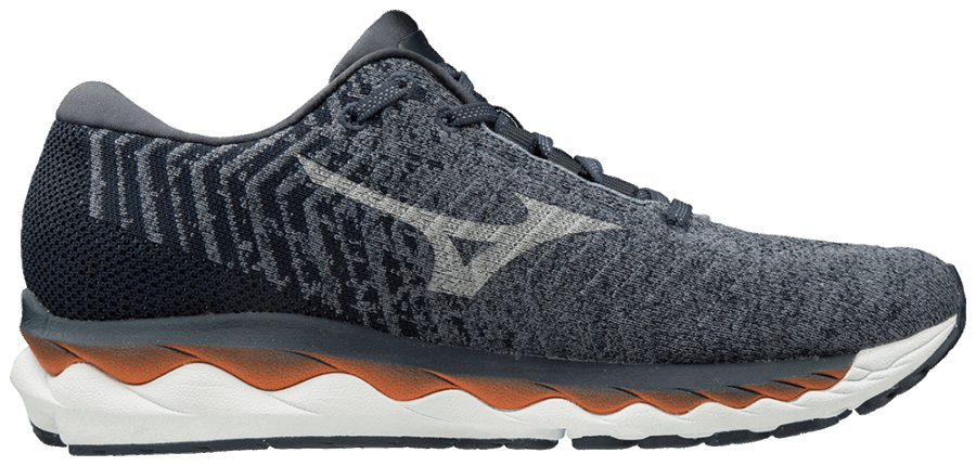 Mizuno Homme Wave Sky Waveknit 3 Chaussure De Course Campanule-argent