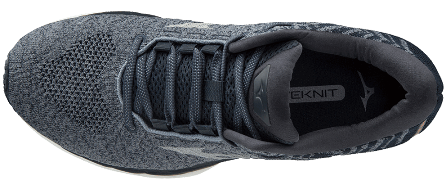 Mizuno Homme Wave Sky Waveknit 3 Chaussure De Course Campanule-argent