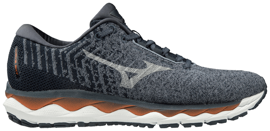 Mizuno Homme Wave Sky Waveknit 3 Chaussure De Course Campanule-argent
