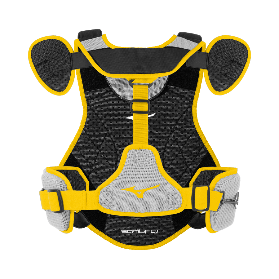 Mizuno Samurai Baseball Plastron 15 Noir-jaune