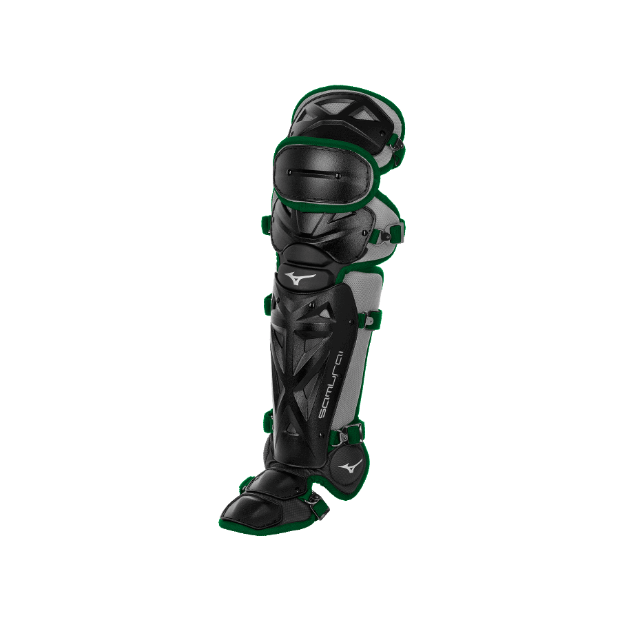 Mizuno Samurai Jeunesse Baseball Protège-tibias 14.5 Forêt-noire