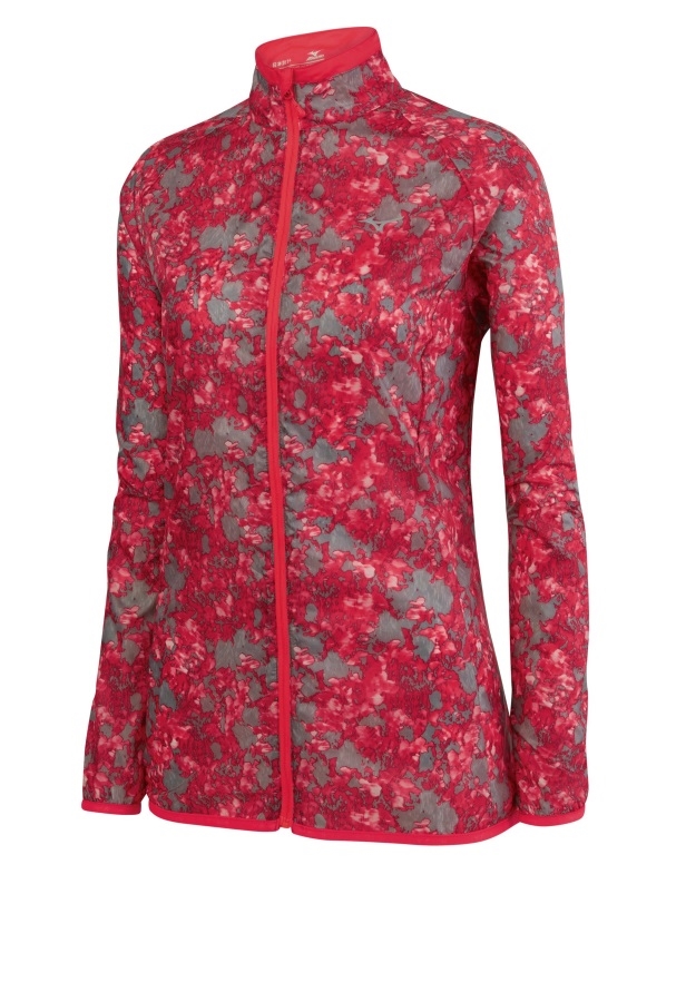 Veste Aéro Mizuno Femme Rose-gris Clair